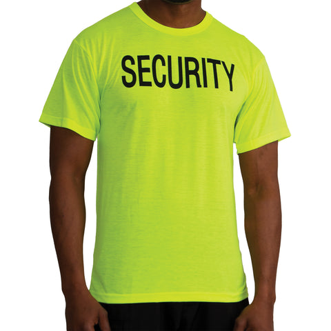 2-Sided Security T-Shirt - Safety Green