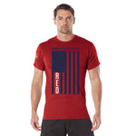 R.E.D. (Remember Everyone Deployed) T-Shirt with Solid Blue Flag