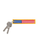 US Flag Patch Keychain