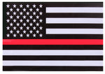 Thin Red Line Flag Decal