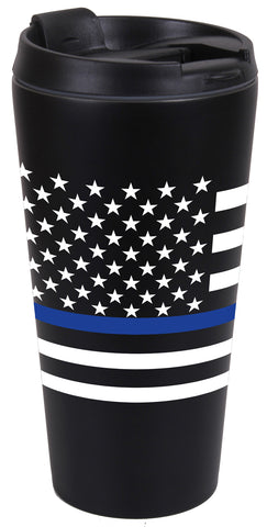 Thin Blue Line Flag Travel Mug