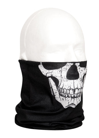 Multi-Use Neck Gaiter and Face Covering Tactical Wrap - Skull Print