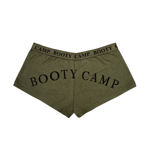 Olive Drab "Booty Camp" Booty Shorts & Tank Top