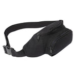 Canvas Crossbody Fanny Pack - Black