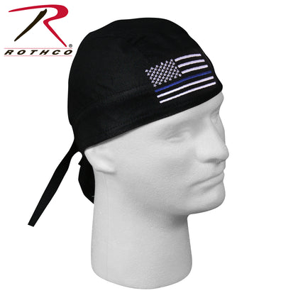 Thin Blue Line Flag Headwrap