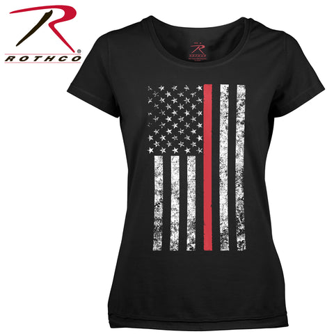 Womens Thin Red Line Longer T-Shirt