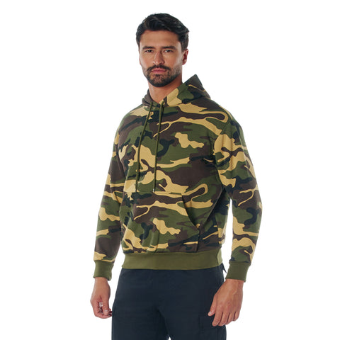 Camo Pullover Hooded Sweatshirt