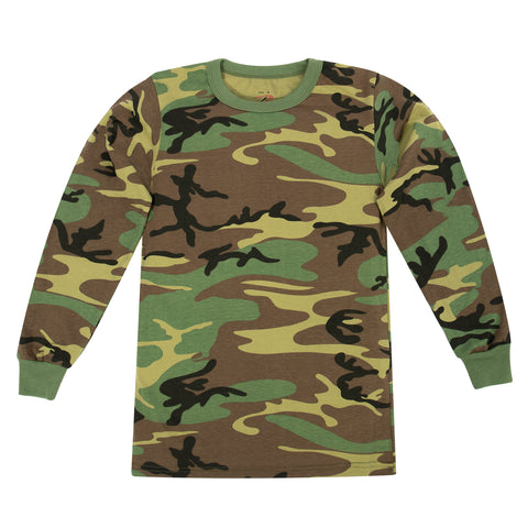 Kids Long Sleeve Camo T-Shirt