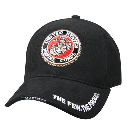 Deluxe Low Profile Cap With USMC Eagle, Globe & Anchor Logo