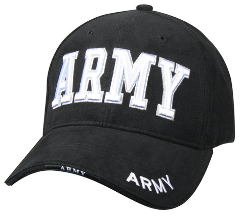 Deluxe Army Embroidered Low Profile Insignia Cap